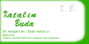 katalin buda business card